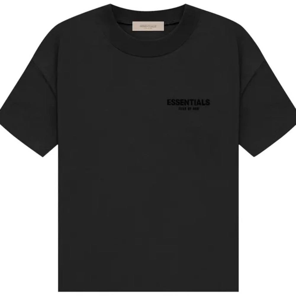 FEAR OF GOD ESSENTIALS SS22 Season Stretch Limo Black T Shirt XL